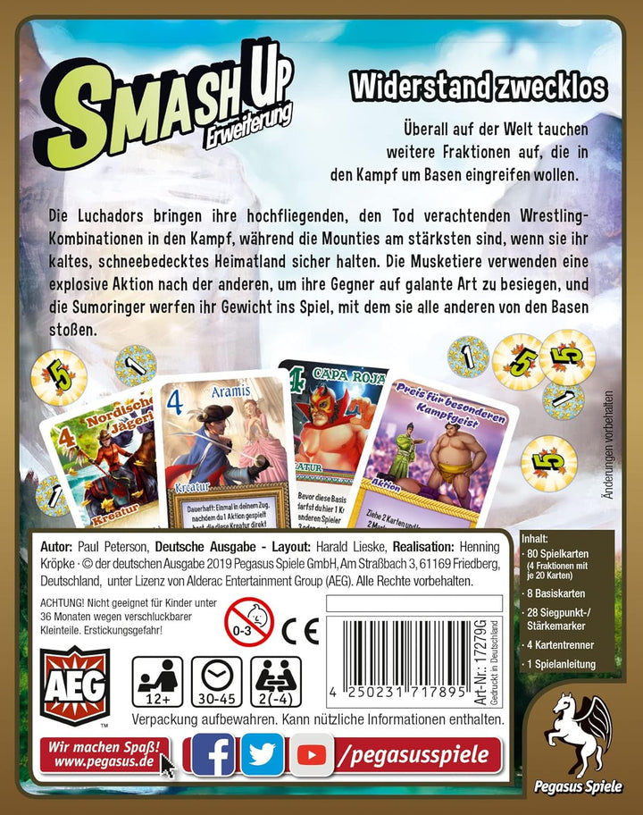 Pegasus Spiele 17279G - Smash Up: Widerstand zwecklos
