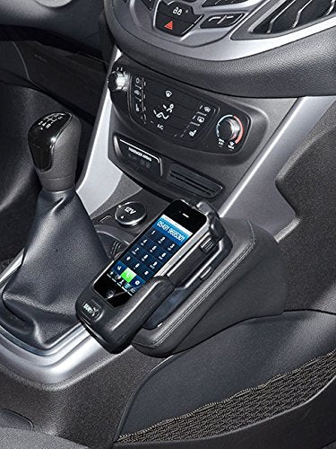 KUDA 095750 Halterung Echtleder schwarz für Ford B-Max ab 03/2012 bis 2017, 095750