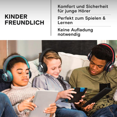 ARTIX CL750 On Ear Kopfhörer mit Kabel, Mikrofon & Lautstärkeregler – Bügelkopfhörer für PC, Handy u