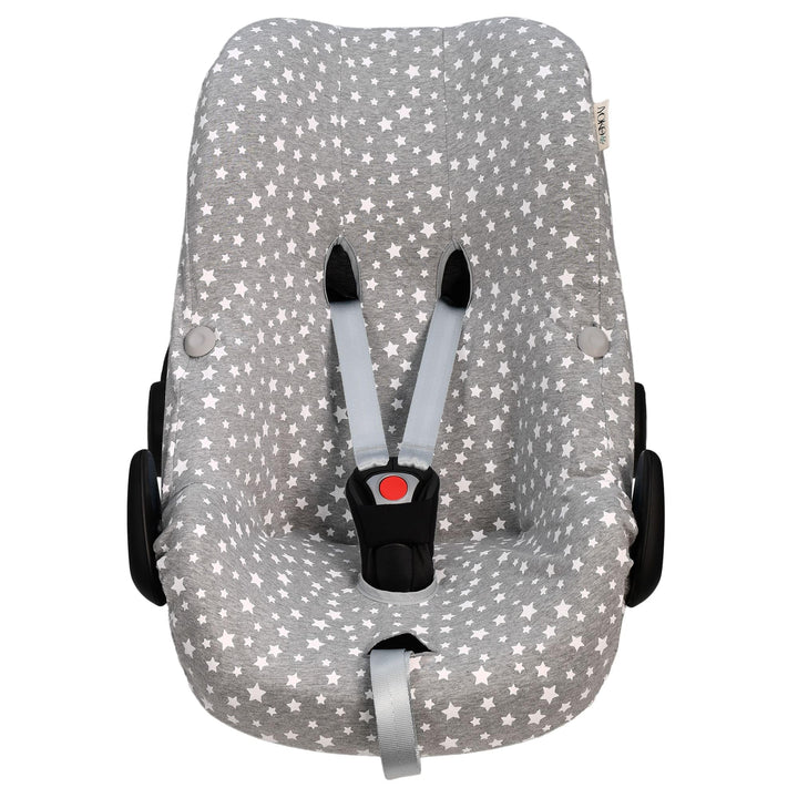 JYOKO KIDS Bezug für Autositz kompatibel mit Pebble Maxi Cosi Pebble Pro I-Size, aus Baumwolle (Whit