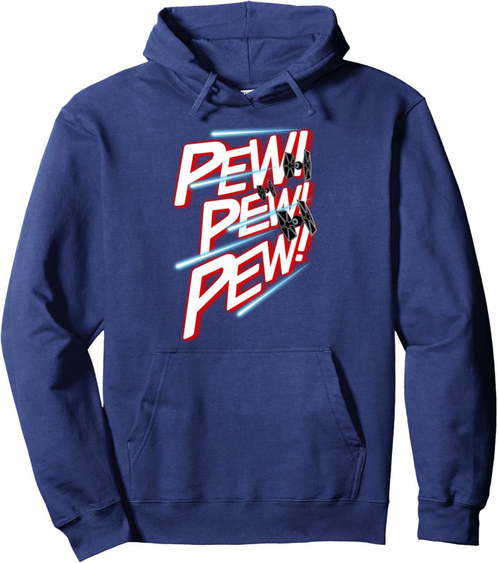 Star Wars TIE Fighter Pew Pew Blaster Text Pullover Hoodie