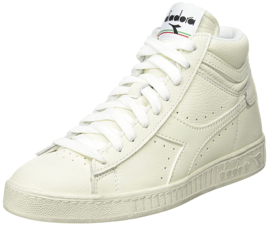 Diadora Unisex Game L High Waxed Hohe Sneaker 36 EU Weiss, 36 EU Wei&amp;