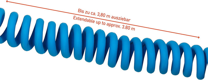 Kabelmeister Typ 2 Ladekabel | 5m Sprialkabel - blau | 11 kW - für Elektro- und Hybridfahrzeuge - 16