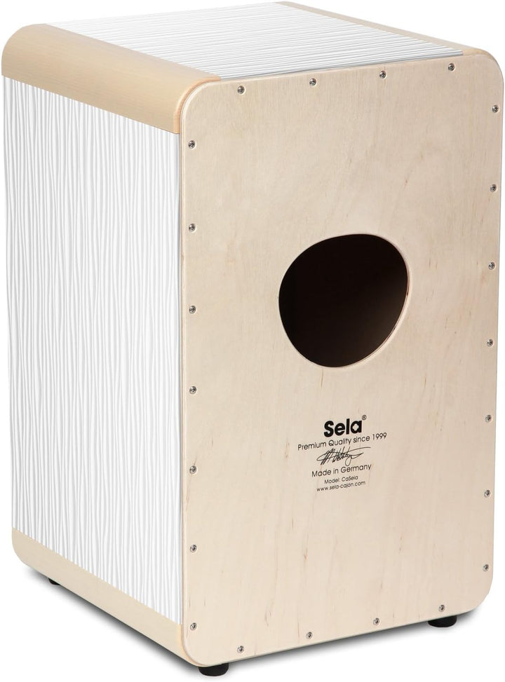 Sela Wave White Pearl SE 021 - spezialbeschichteter 15 mm Birkenkorpus, herausnehmbare Snare, Wave W