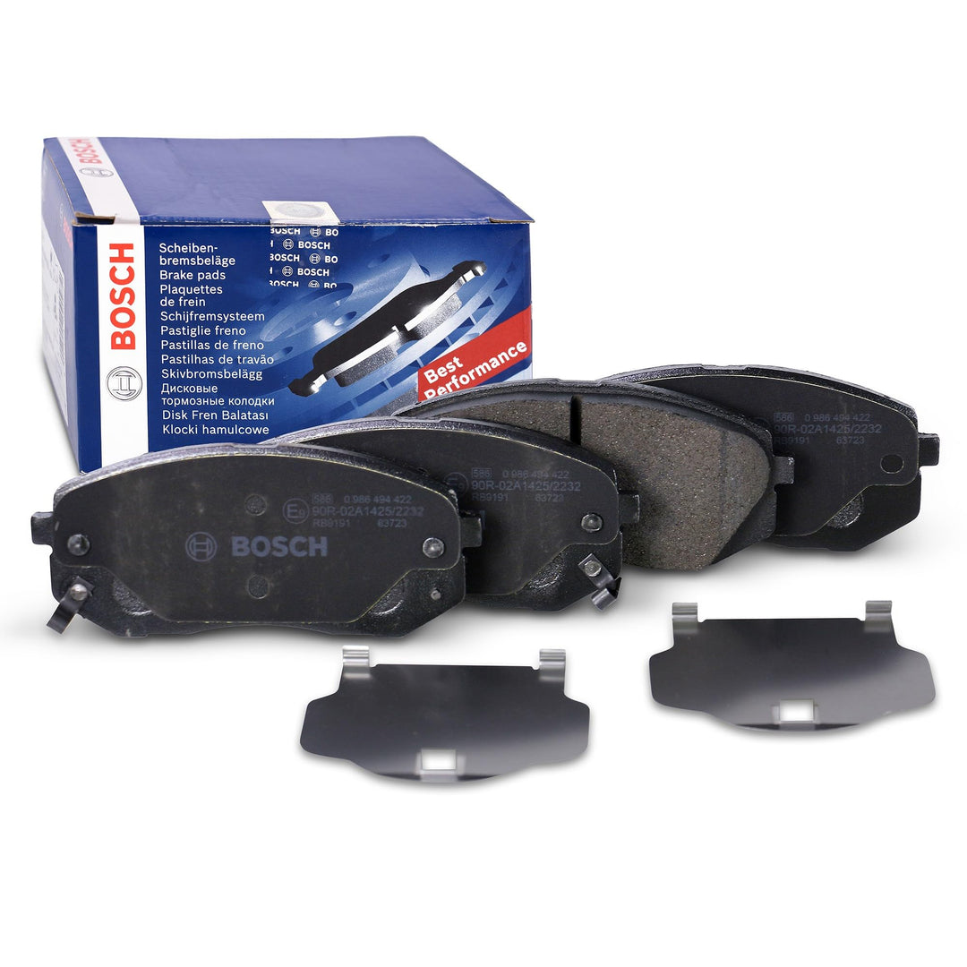 Bosch BP1344 Bremsbeläge - Vorderachse - ECE-R90 Zertifizierung - vier Bremsbeläge pro Set