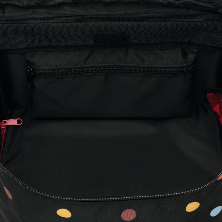 reisenthel citycruiser Set (Rack + Bag) Tasche Dots + Rack Black - Praktische Einkaufstasche mit Meh