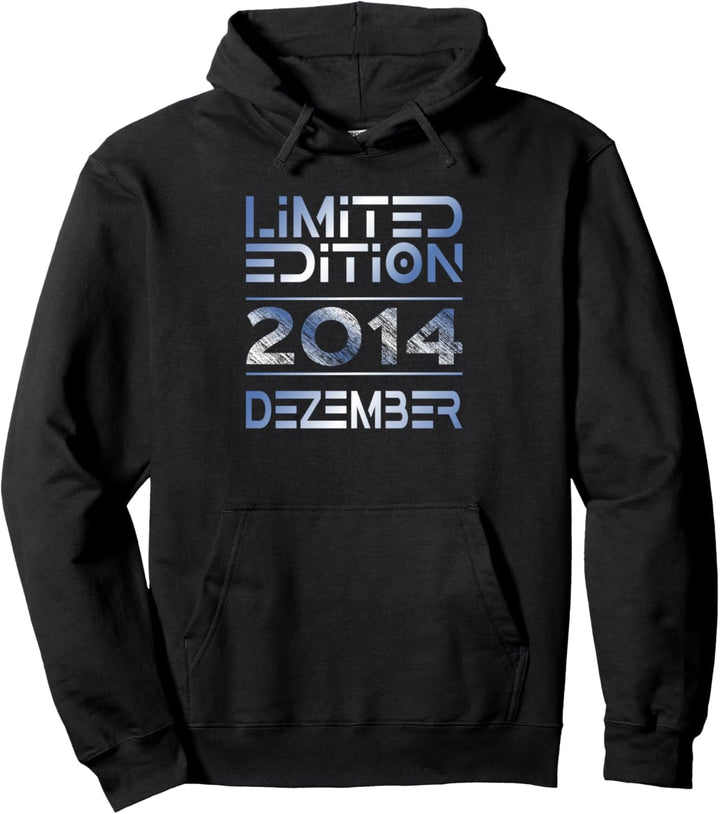 Dezember 2014 Junge Mädchen 9. Geburtstag Limited Edition Pullover Hoodie