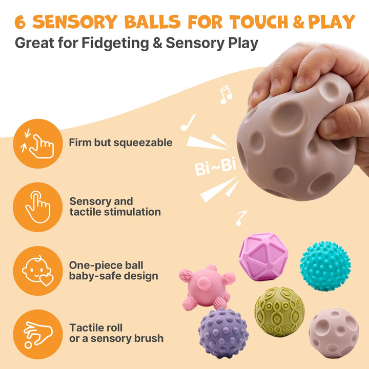 JoyCat Babyspielzeug ab 6 Monate, Montessori Spielzeug Baby Spielzeug mit Stapelbechern, Bausteinen,