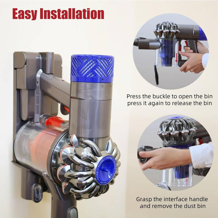 Staubbehälter für Dyson V6 Behälter Ersatzteile DC58 DC59 DC62 DC74 Staubeimer Mülleimer Zubehör Sta