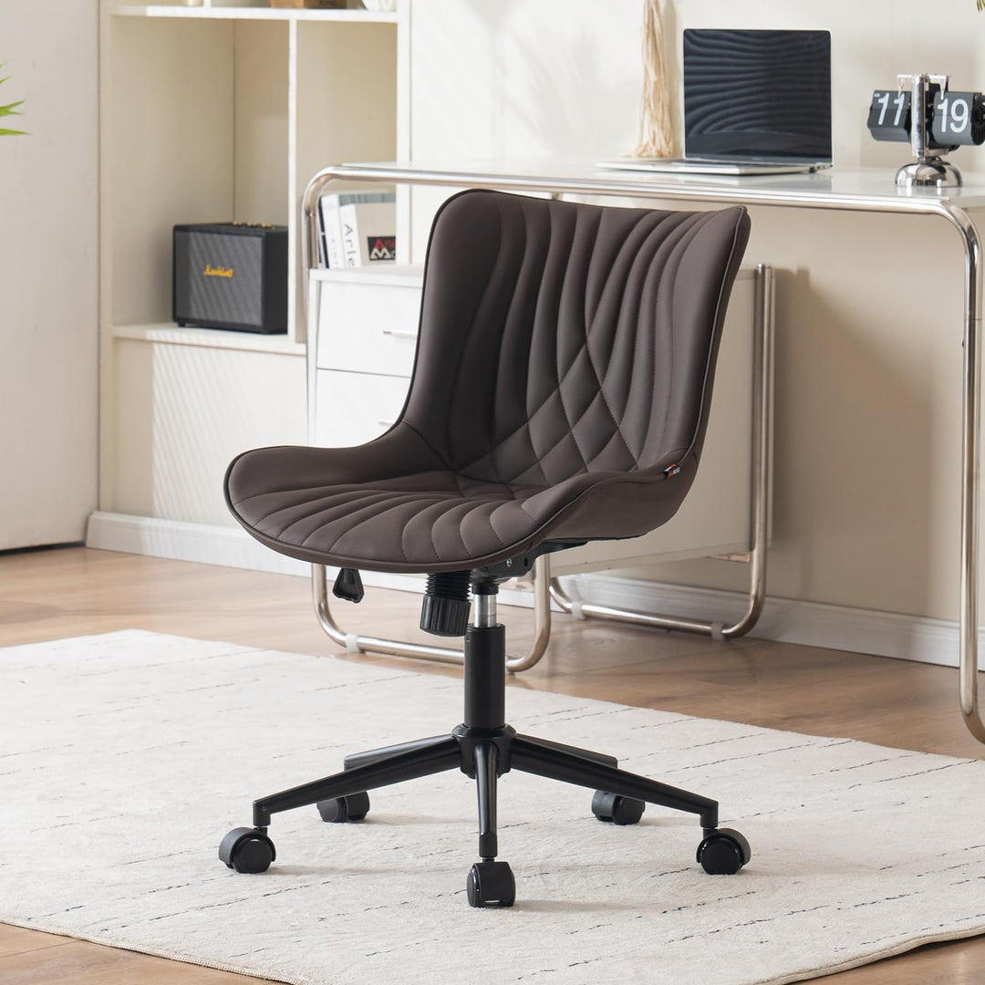YOUTASTE Bürostuhl Ergonomischer im Fischschwanz-Design, Schreibtischstuhl Drehstuhl mit Rollen, Höh