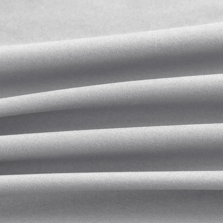 AYSW 100% Baumwolle Bettwäsche mit Reissverschluss 135x200 cm Hellgrau 1 Bettbezug mit 1 Kopfkissenb