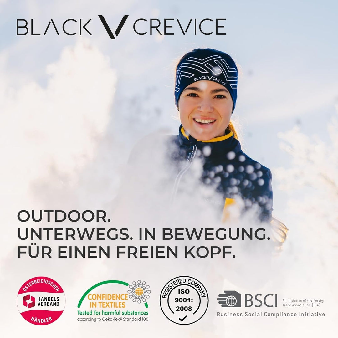 Black Crevice Skihelm Vail I Stossfester Skihelm in sportlichem Design I Skihelm Herren &amp; Damen I Sn