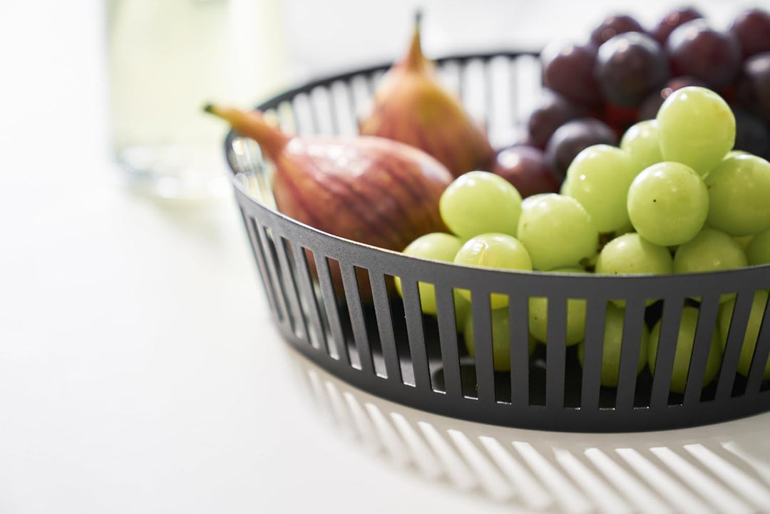 Fruit basket wide - Tower - black Schwarz Modern, Schwarz Modern