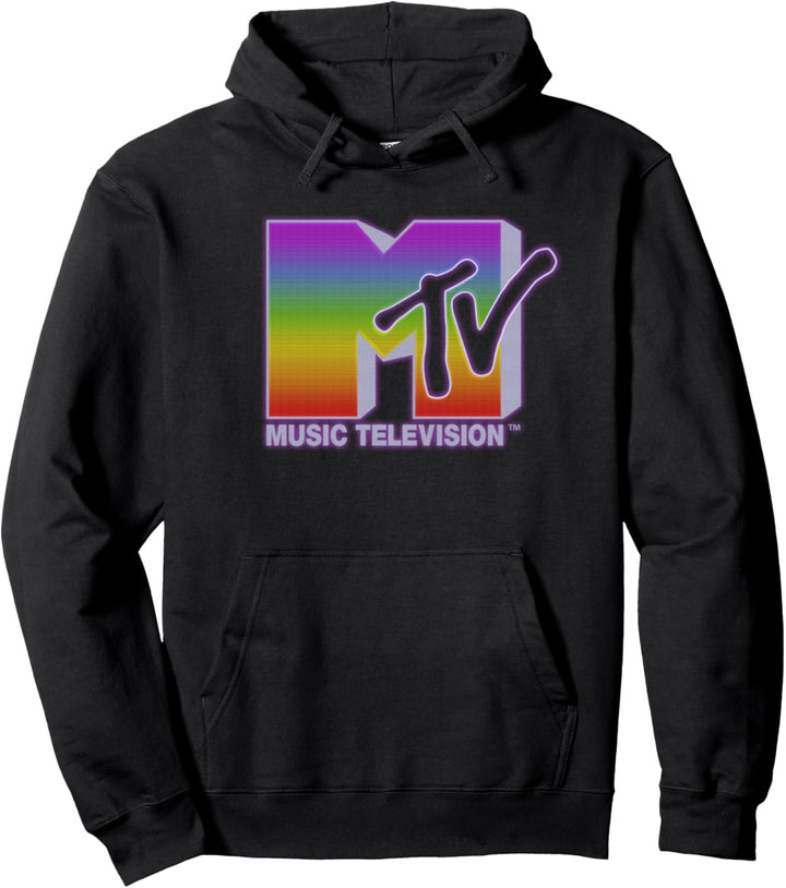 MTV Rainbow Static Pullover Hoodie