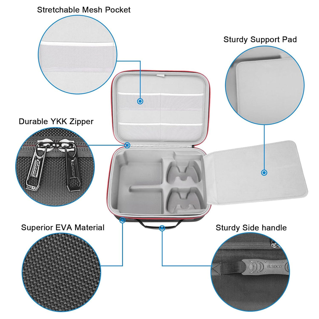 RLSOCO Tasche für Playstation 5 Digital Edition and Disc Version-Koffer Hülle Cover für PS5 Konsole
