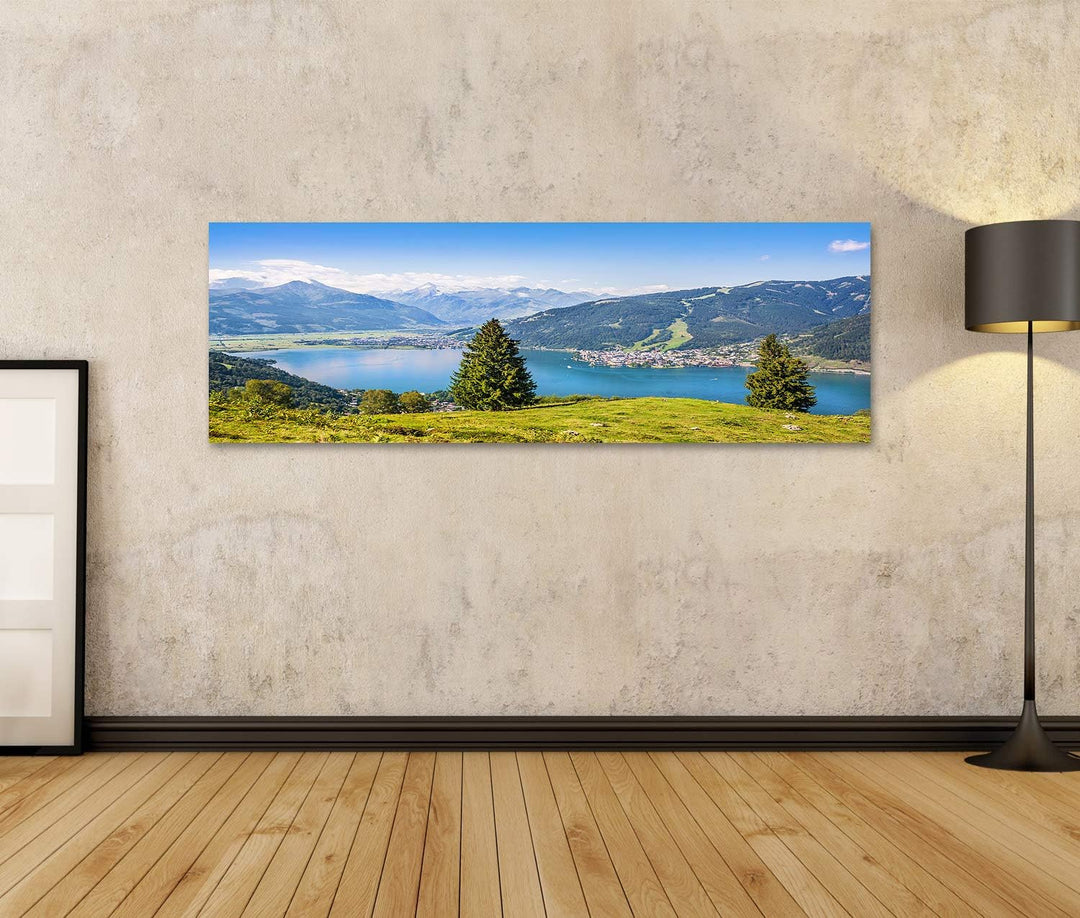 islandburner Bild auf Leinwand Schöne Landschaft Mit Alpen Zell Am See Österreich Bilder Wandbilder