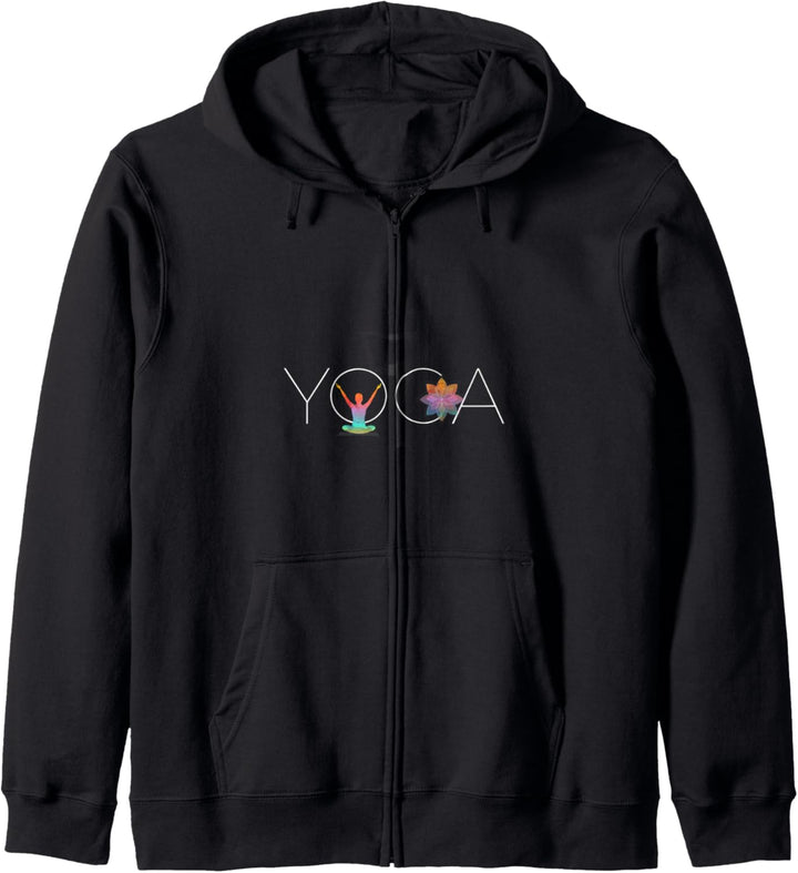Yoga Meditation und Lotu Blume Geschenk für Yogis Kapuzenjacke
