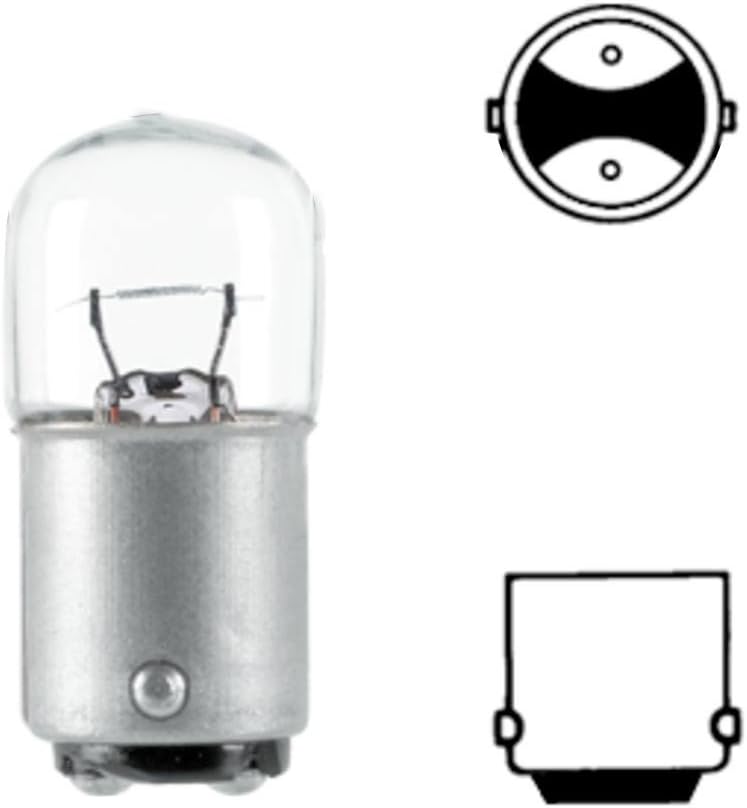 HELLA 8GA 002 071-371 Glühlampe - R5W - Standard - 12V - 5W - Sockelausführung: BA15D - Schachtel -