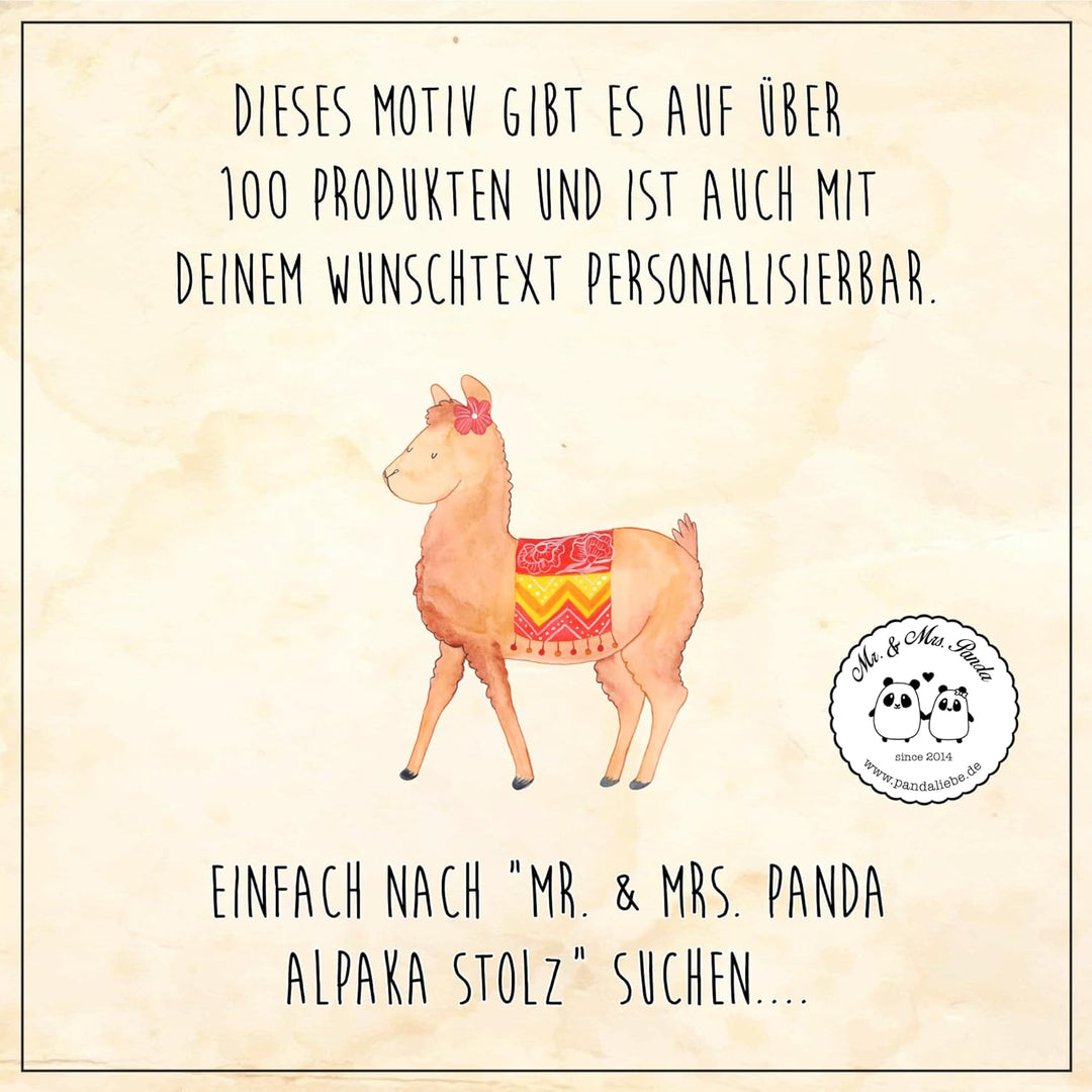Mr. & Mrs. Panda Motiv WC Sitz Alpaka stolz - Geschenk, WC-Sitz, Klobrille, Toilette, Toilettendecke