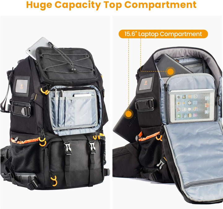 TARION Kamerarucksack Fotorucksack Gross 2-in-1 mit Extra Kameratasche für Spiegelreflex D-SLR(25 Li