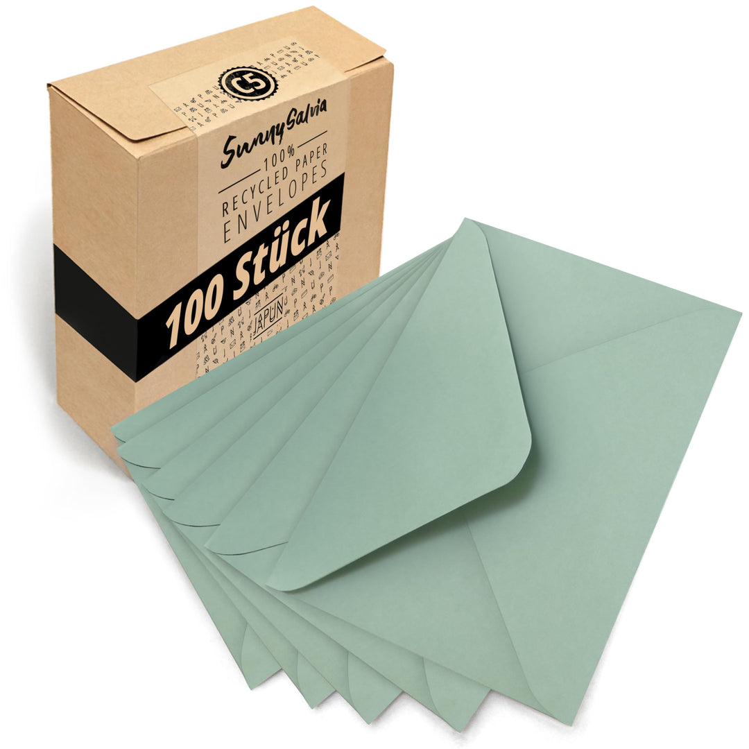 Japun – Briefumschläge (100 Stück) aus Papier, Kuvert, Umschlag ohne Fenster - DIN C5-220 x 156 mm -