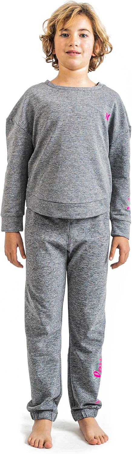 Hurley Mädchen Hrlg Beach Active Fleece Jogg Lässige Hose 12 Jahre Schwarz, 12 Jahre Schwarz