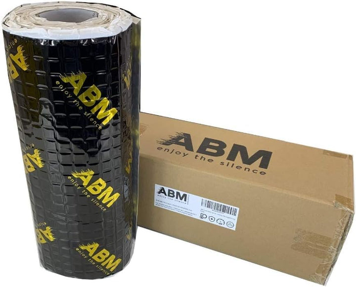 ABM Alubutyl BLACK 2.0 mm x 40 cm x 5 Meter = 2 m² Selbstklebende Alubutyl Anti Dröhn Dämmmatte, Aut