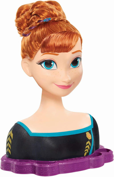 JP Disney Styling Frozen 2 Deluxe Anna Styling Head, FRND7000, Deluxe Anna