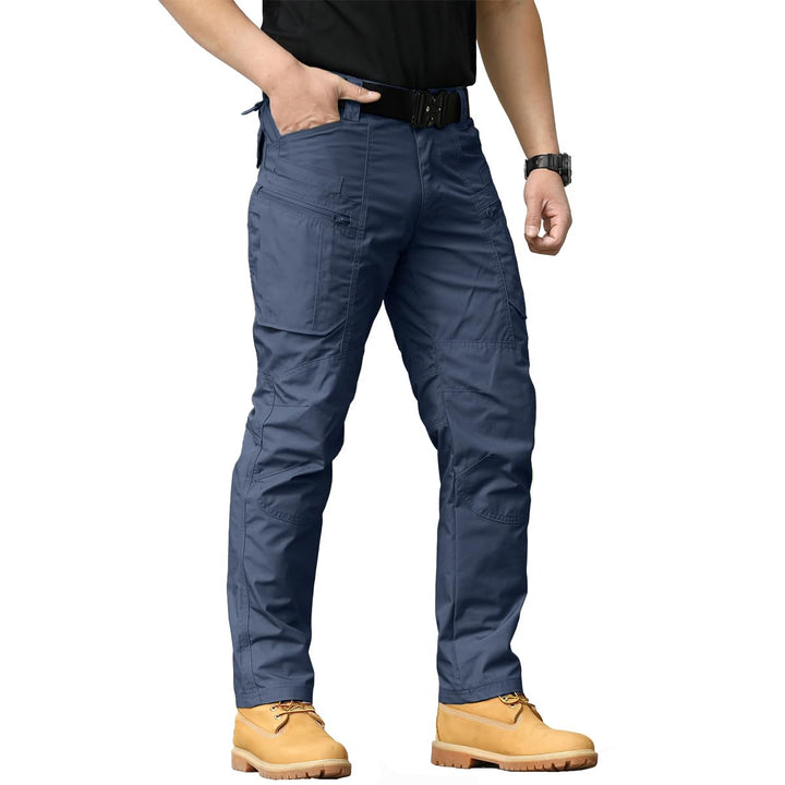 CARWORNIC Herren Taktische Hose wasserdichte Cargo Hose Militär Outdoorhose 36W / 32L Navy Blue, 36W