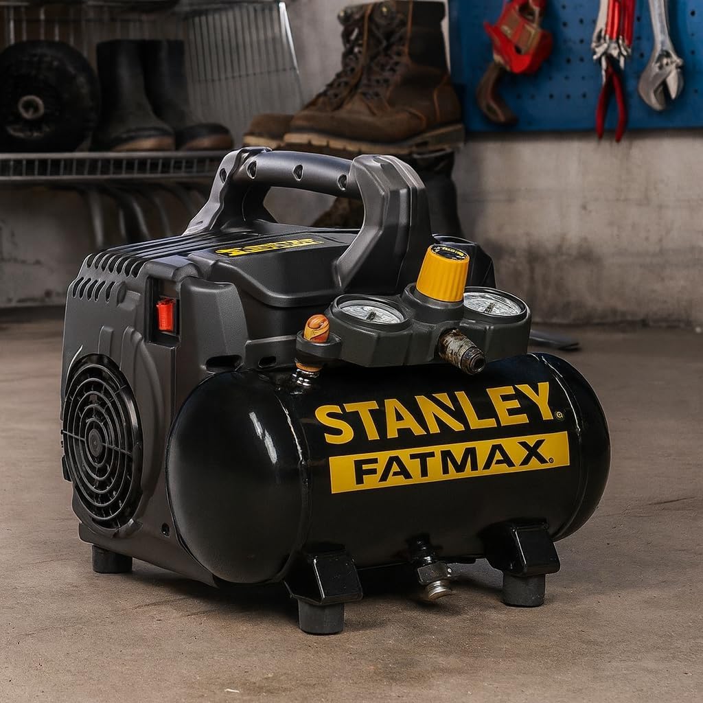 STANLEY FATMAX Silent Air Compressor DST 101/8/6SI - Silent Compressor - 59
