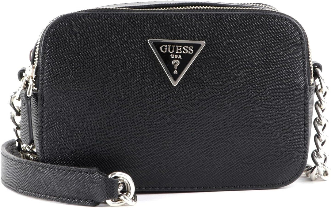Guess Damen Noelle Crossbody Kamera Tasche Schwarz, Schwarz