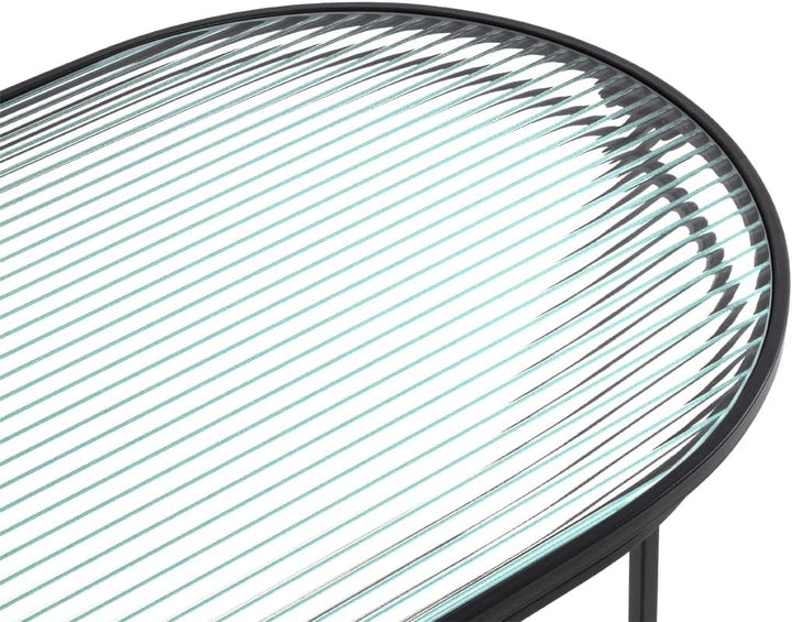 HAKU Möbel Couchtisch, Metall, schwarz, B 90 x T 42 x H 49 cm 90 x 42 x H 49, 90 x 42 x H 49