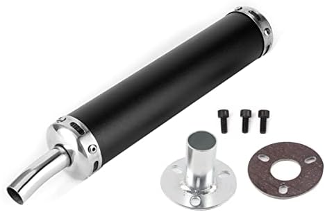 Auspuffschalldämpfer, Edelstahl-Motorrad-Auspuffschalldämpfer 20 mm / 0,8 Zoll Motorrad-Auspuffschal