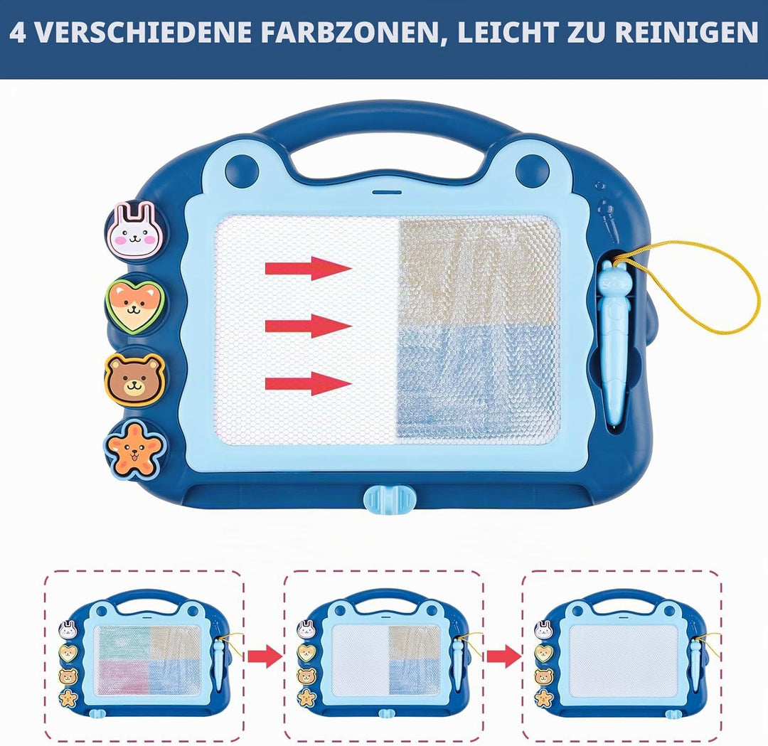 Sarsumir Magnetische Maltafel Zaubertafeln für Kinder, Zaubertafel Maltafel Magnettafel Reisegrösse,