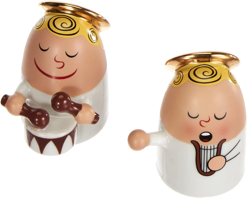 Alessi "Angels Band" Set bestehend aus zwei Figuren, Porzellan, Handdekoriert