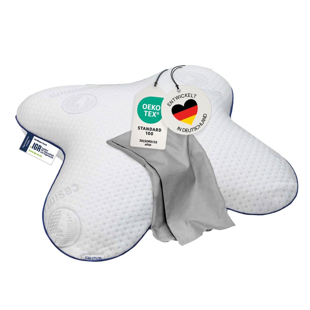 Ergonomisches Schmetterlingskissen für Seitenschläfer aus Memoryschaum. Orthopädisches Memory Foam S