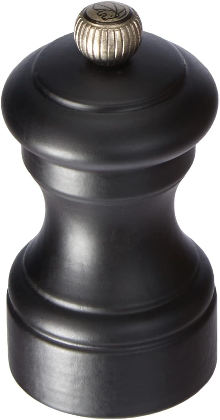 Peugeot 22730 Bistro Pfeffermühle Holz, 5 x 5 x 10 cm, matt schwarz Matt Schwarz Pfeffermühle, Matt