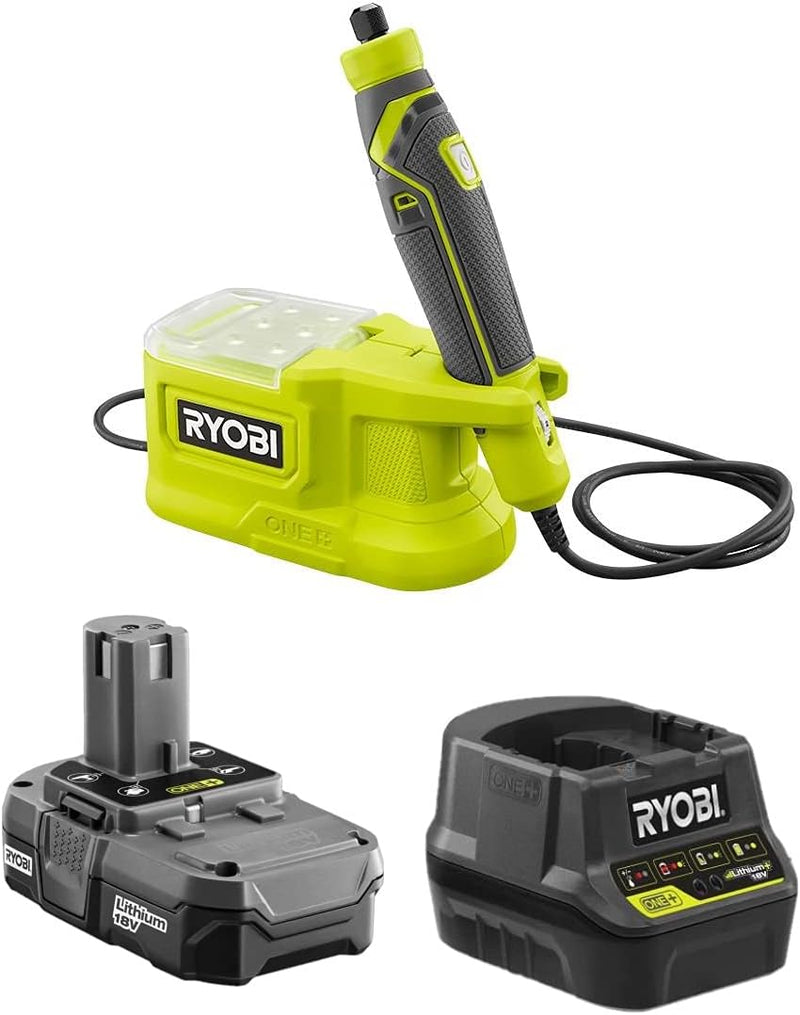 RYOBI 18 Volt schnurloses Präzisions-Drehwerkzeug (PRT100B) Kit mit Akku und Ladegerät (keine Einzel