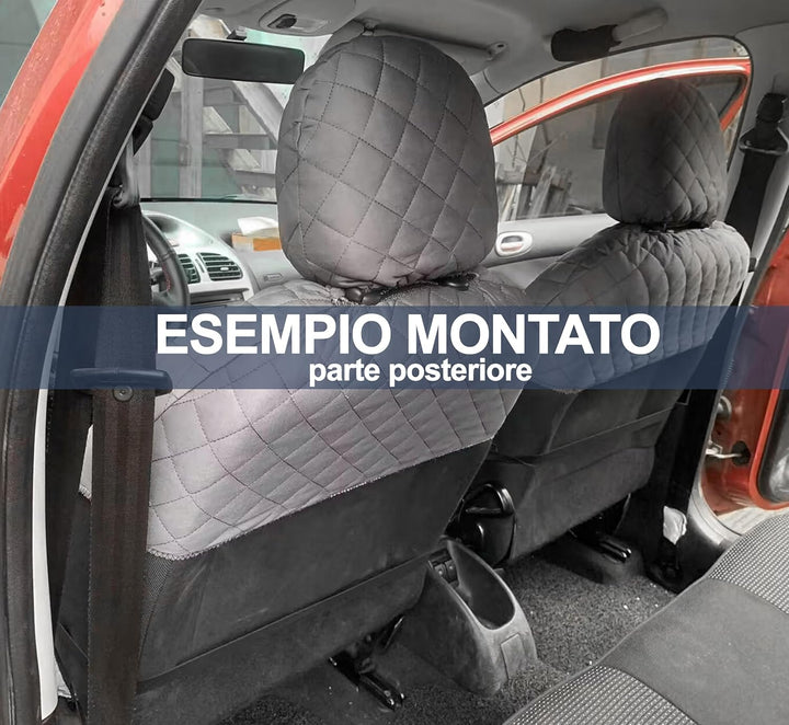 Auto Zubehör Lupex A22 Universelle Autositzbezüge, vorne und hinten (Vordersitzpaar, Beige) Coppia A