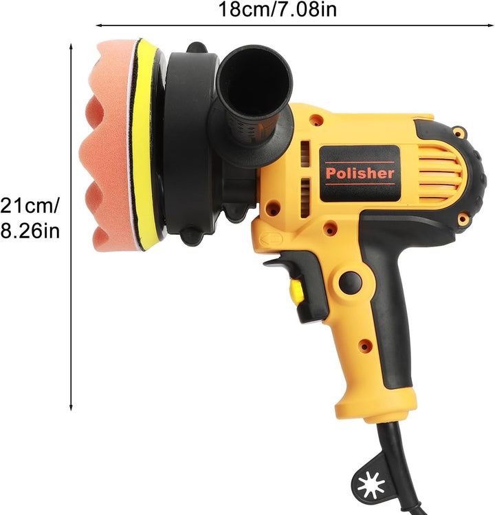 Poliermaschine Auto, 700W, 6 Variable Geschwindigkeit Polierset, 25 tlg, Leichtgewicht Household Pol