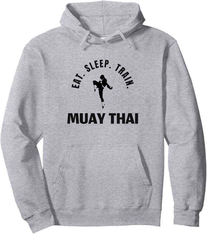 Essen. Schlafen. Zug. Muay Thai, Kickboxen, MMA, Kämpfen Pullover Hoodie
