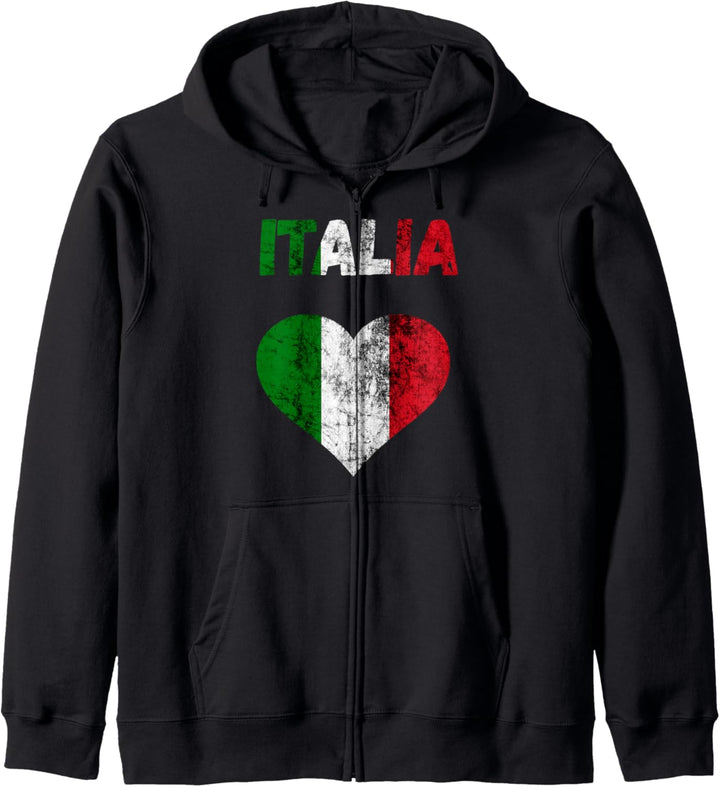 Italia Italiener Herz Italienischer Stolz Italien Liebe Kapuzenjacke