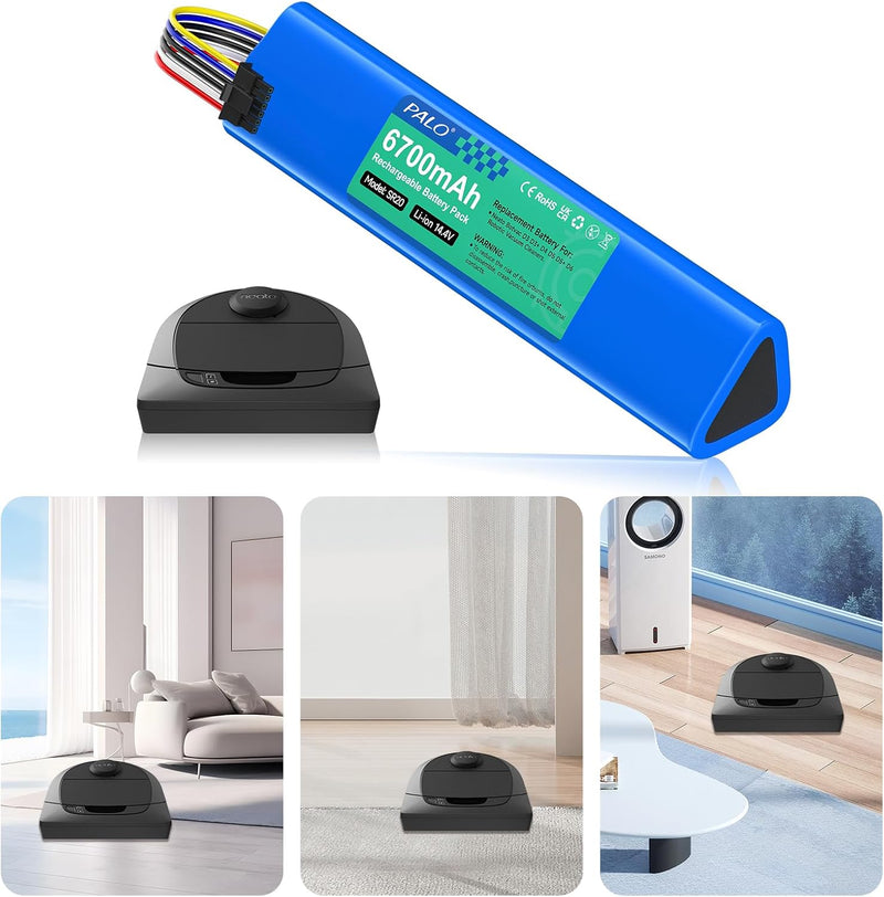 Palogreen 6700mAh Ersatzakku für Neato Botvac Connected D3 D5 D7 D3+ D5+ D6 D301 D303 D502 D701 D702