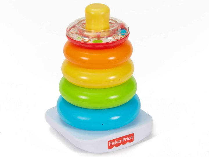 Fisher-Price GKD51 - Farbring Pyramide, klassisches Stapelspielzeug mit Ringen für Babys und Kleinki