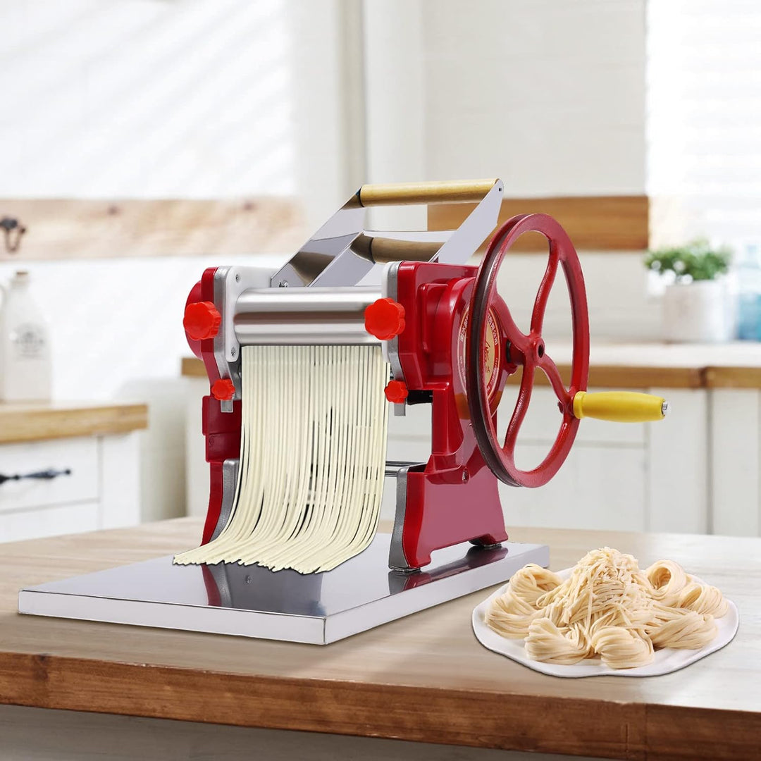 Nudelmaschine Manuelle Teigwalzenmühle aus Edelstahl Multifunktionale Manuelle Pasta Maker Nudelschn