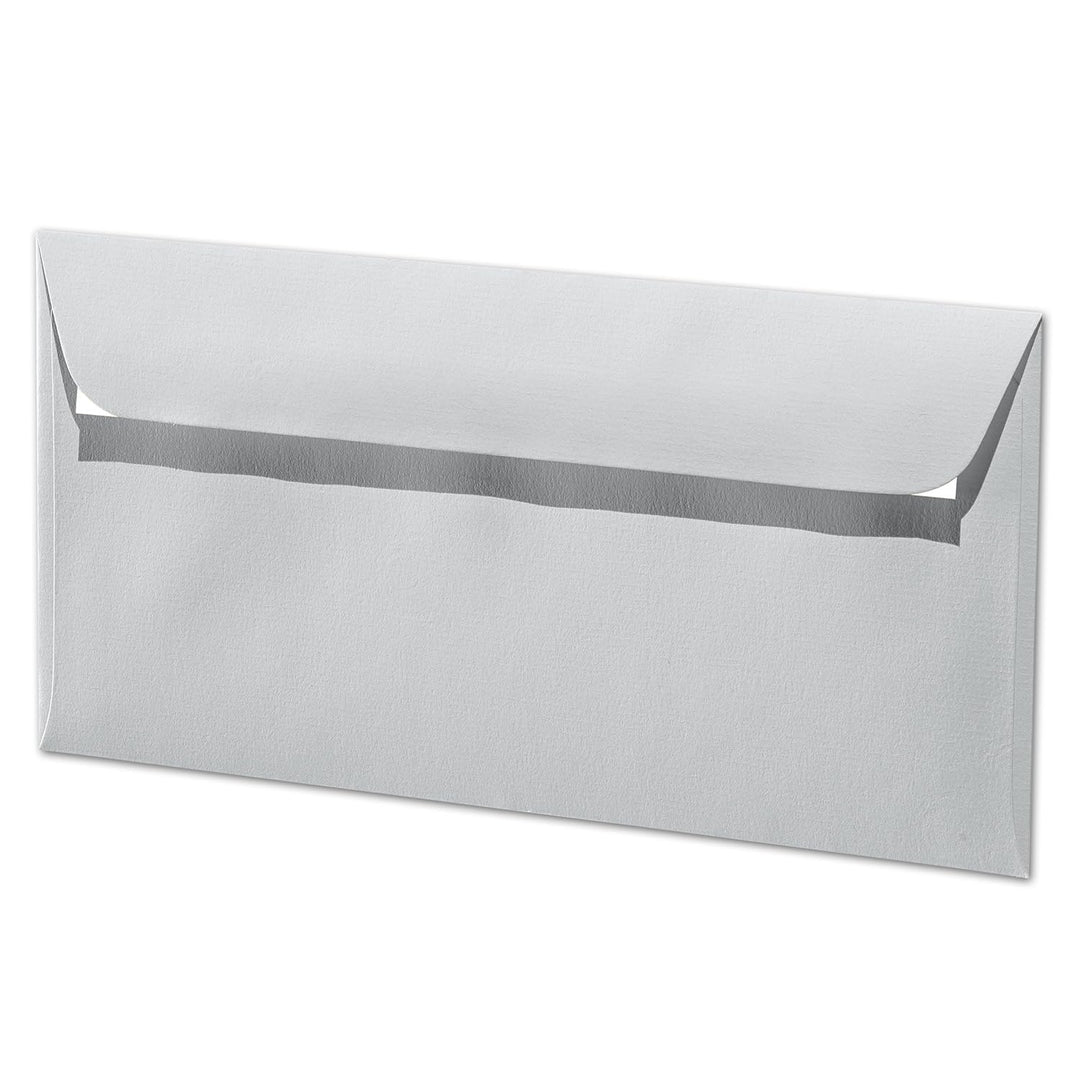 ARTOZ 100x Briefumschläge DIN Lang Licht-Grau 100 g/m² selbstklebend - DL 224x114 mm - Kuvert ohne F