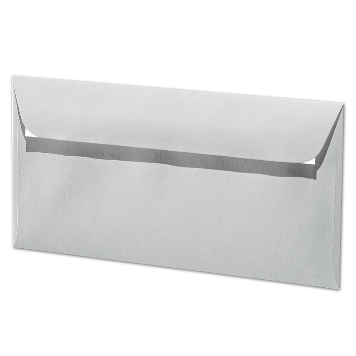 ARTOZ 100x Briefumschläge DIN Lang Licht-Grau 100 g/m² selbstklebend - DL 224x114 mm - Kuvert ohne F