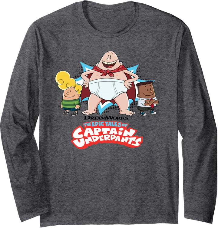 Captain Underpants Der erste epische Film Captain Pose Langarmshirt