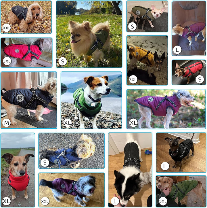 Savlot Hundejacke Winterweste Jacken Hundemantel Hundepullover Haustier Skifahren Kostüm Ärmellose B
