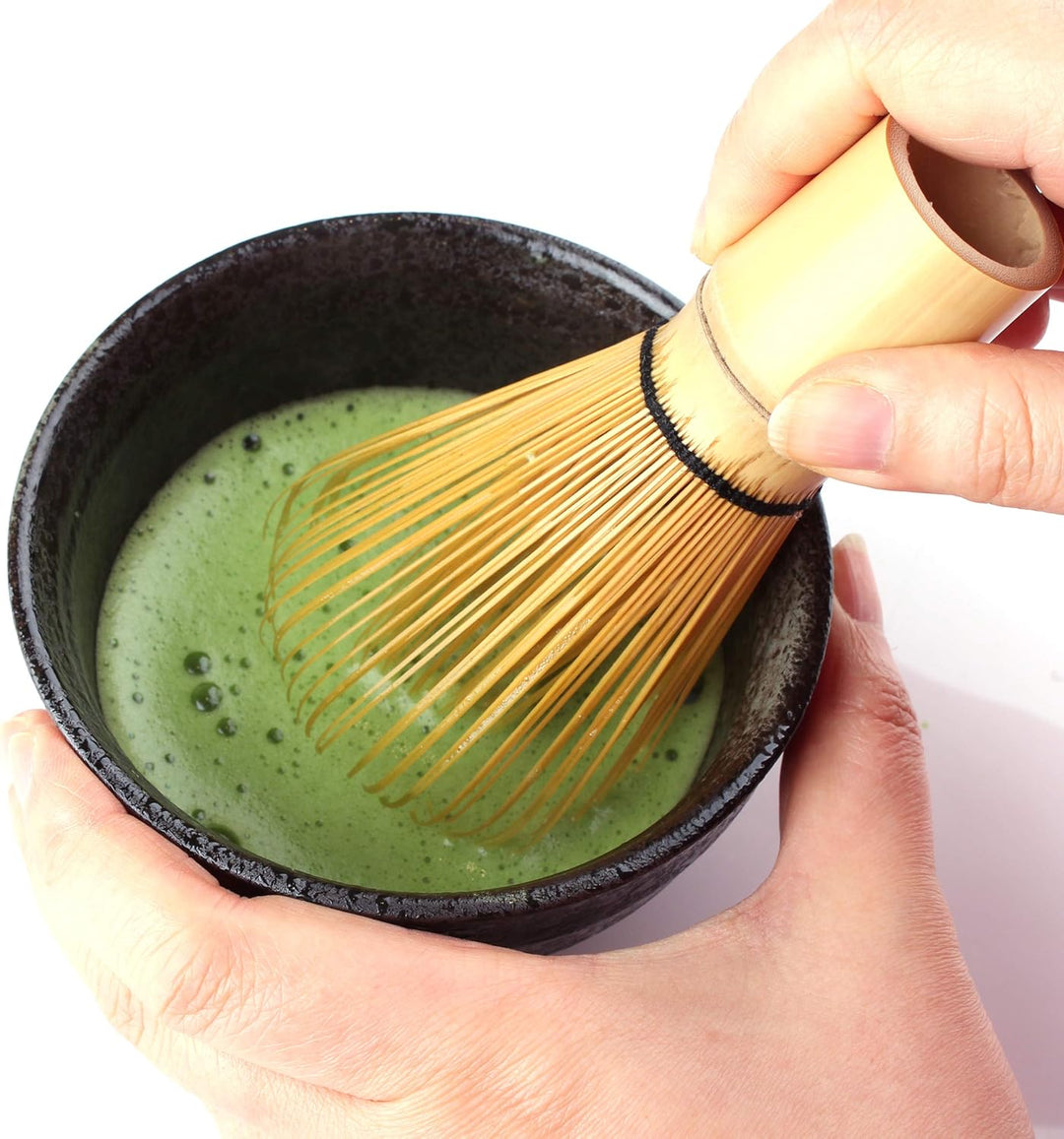 Goodwei Matcha Set mit Matcha Besen, Matcha Schale aus Keramik und BIO Matcha Tee aus Japan | Gesche